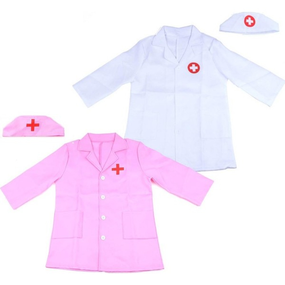 DouranShop Pembe Tarzı Uzun Kollu Doktor Hemşire Cosplay Üniforma Şapka Kostüm Çocuklar Oyuncak Set Oyna Pretend Çocuklar Çocuklar Için Eğitici Oyu... Oyuncak Fiyatı
