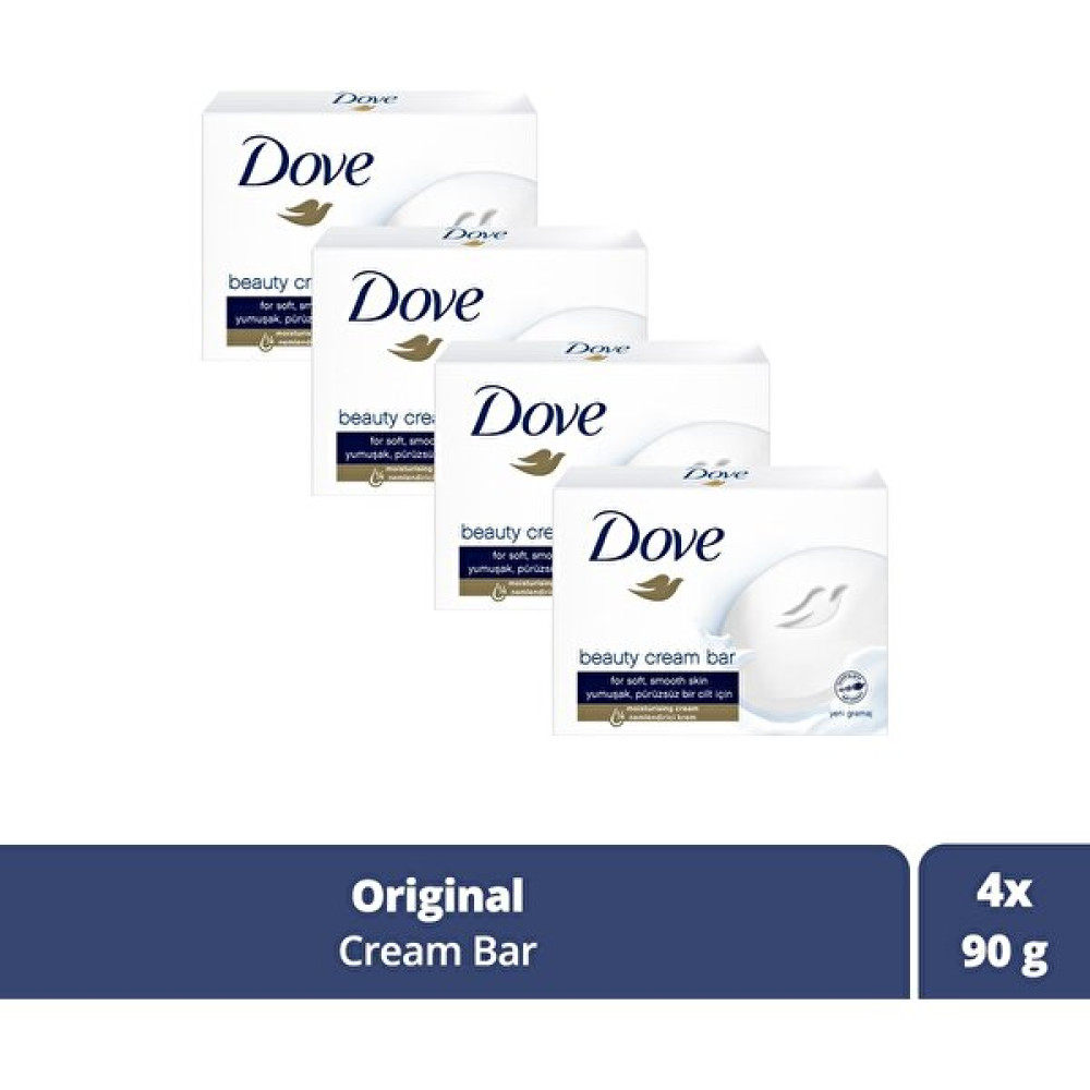 Dove Beauty Cream Bar Katı Güzellik Sabunu Original Nemledirici Etkili 90 G X4 Adet - 405 Sabunlar Fiyatı