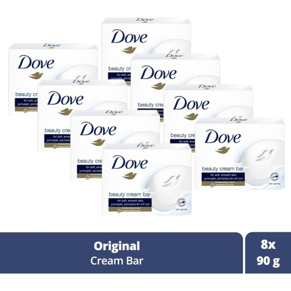 Dove Beauty Cream Bar Katı Güzellik Sabunu Original Nemledirici Etkili 90 G X8 Adet - 407 Sabunlar Fiyatı