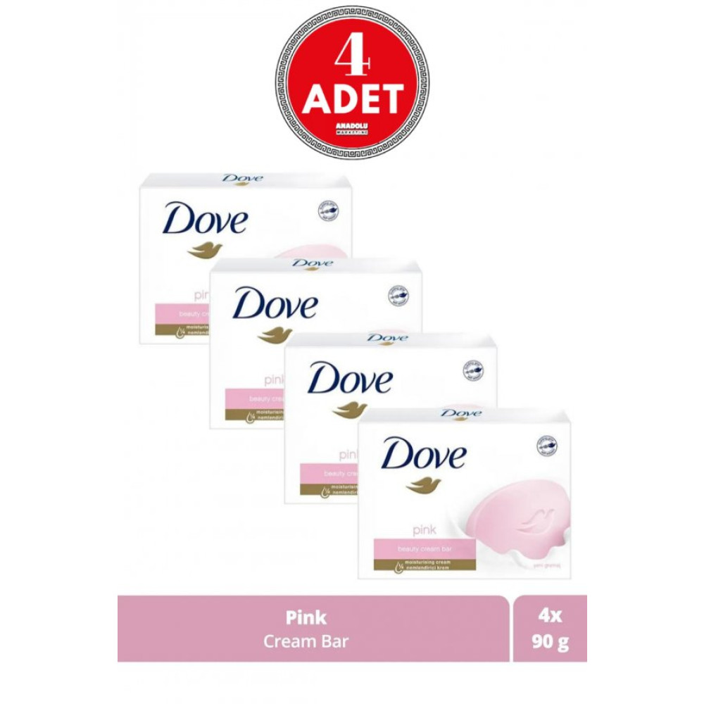 Dove Beauty Cream Bar Pink Nemlendirici Etkili 90 G 4 Adet Duş Jelleri ve Banyo Köpükleri Fiyatı