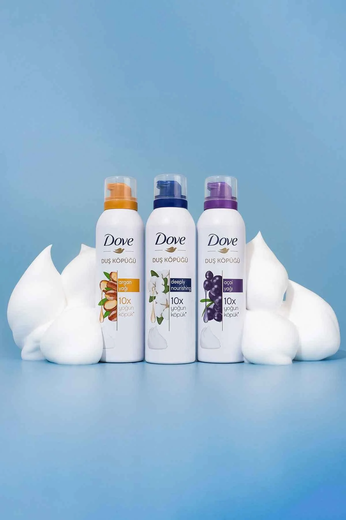 Dove Duş Köpüğü Argan Yağı 200 ml Açai Yağı 200ml Depply Nourishing 200 ml" Duş Jelleri ve Banyo Köpükleri Fiyatı