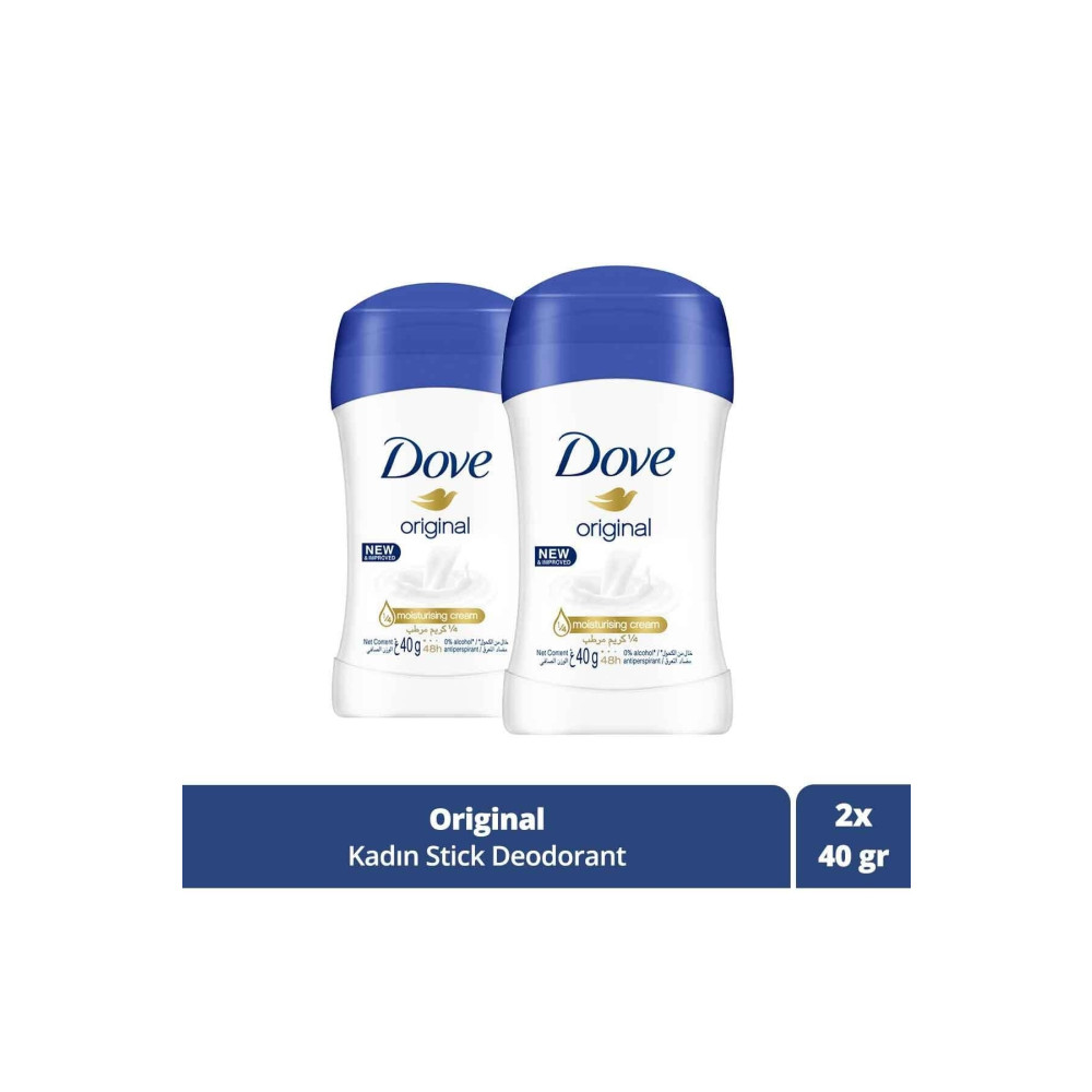 Dove Kadın Stick Deodorant Original Nemlendirici Krem Etkili 40 g X 2 Adet Roll-Onlar Fiyatı