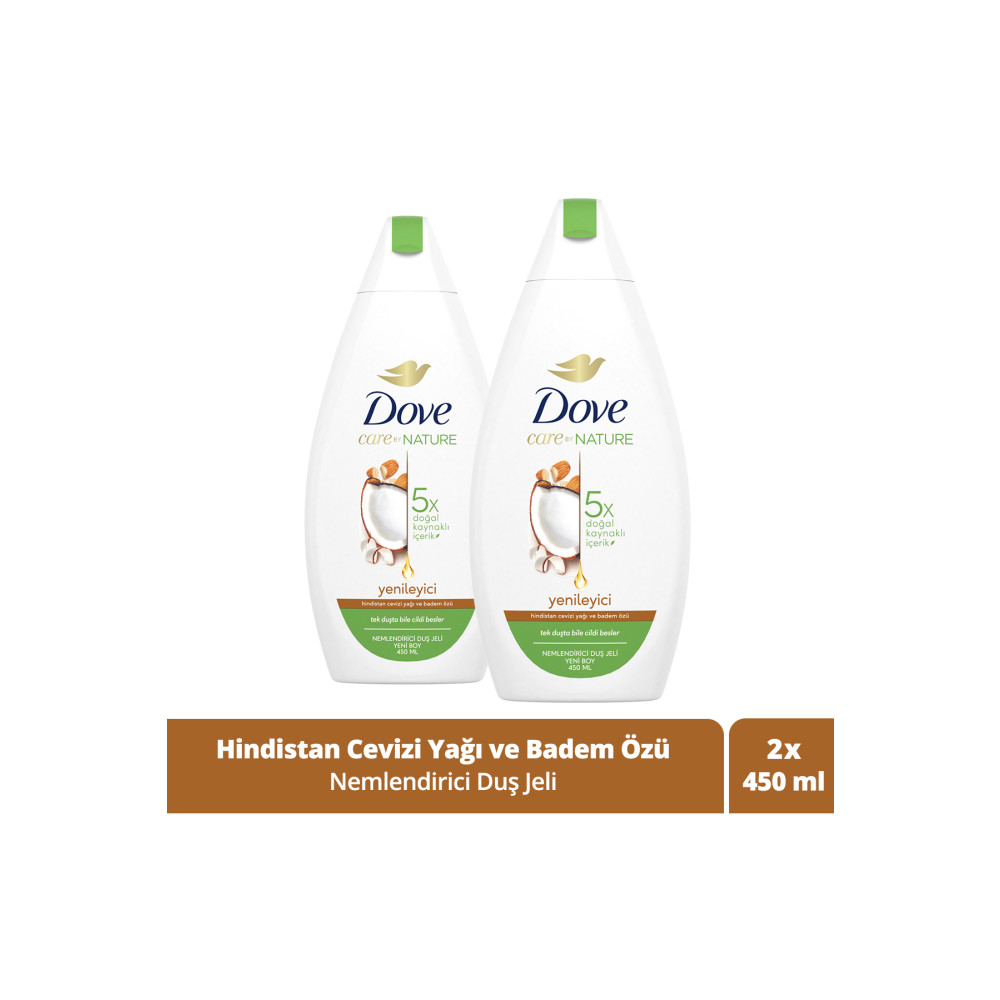 Dove Nemlendirici Duş Jeli Hindistan Cevizi Yağı Ve Badem Özü 450 ml X2 Duş Jelleri ve Banyo Köpükleri Fiyatı