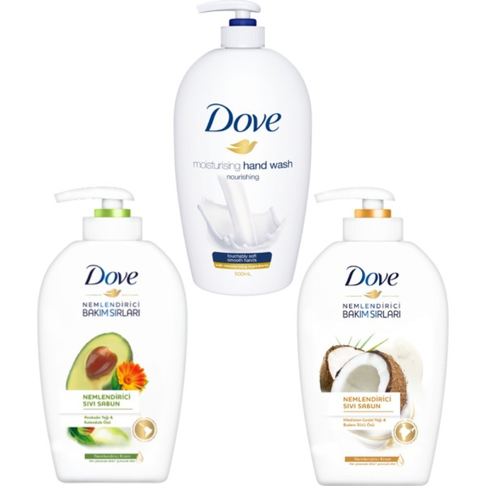 Dove Nemlendirici Sıvı Sabun Serisi 500 ml 3 Adet El Bakımı Fiyatı