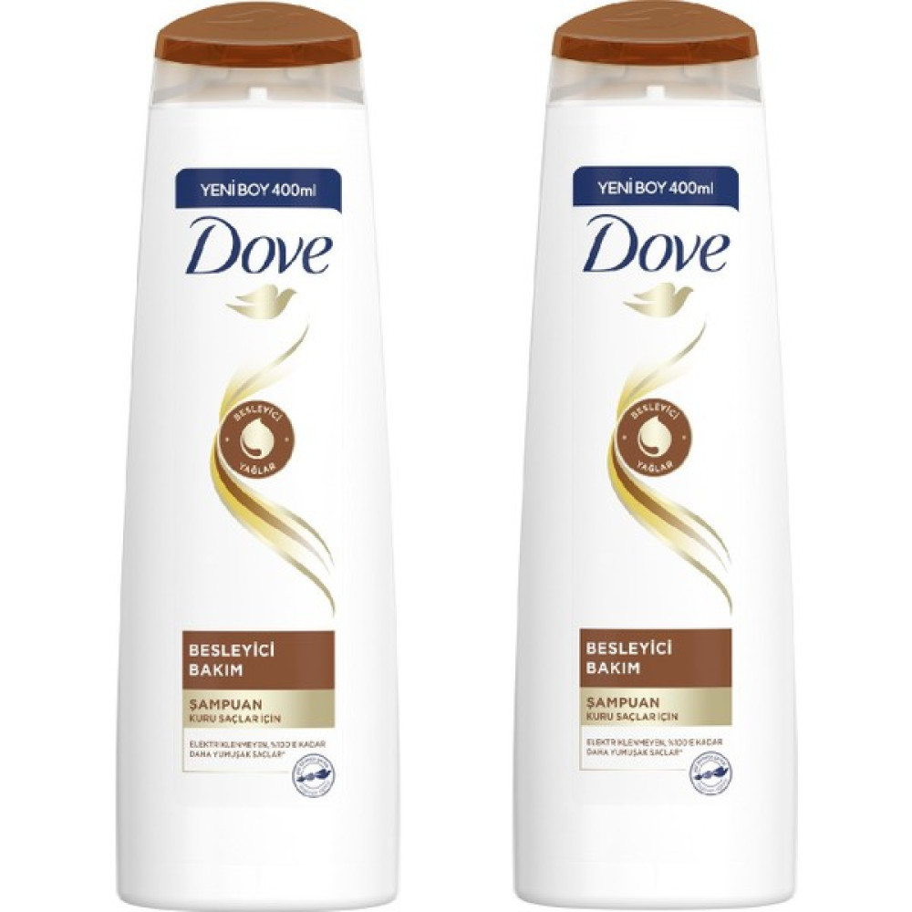 Dove Saç Bakım Şampuanı Besleyici Bakım Kuru Saçlar İçin 400 ML x2 Adet Şampuan ve Saç Kremi Fiyatı