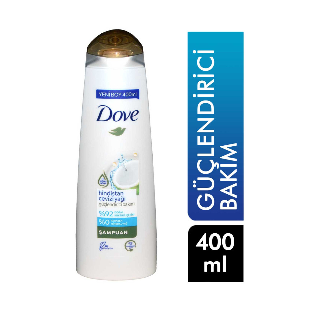 Dove Şampuan 400 ml Güçlendirici Bakım Hindistan Cevizi Şampuan ve Saç Kremi Fiyatı