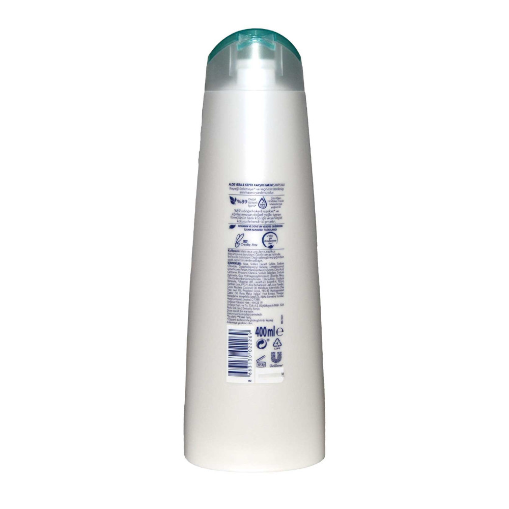 Dove Şampuan 400 ml Kepek Karşıtı Aleo Vera