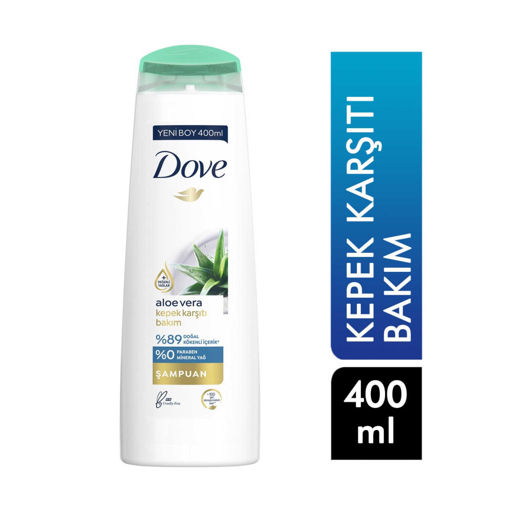 Dove Şampuan 400 ml Kepek Karşıtı Aleo Vera Şampuan ve Saç Kremi Fiyatı