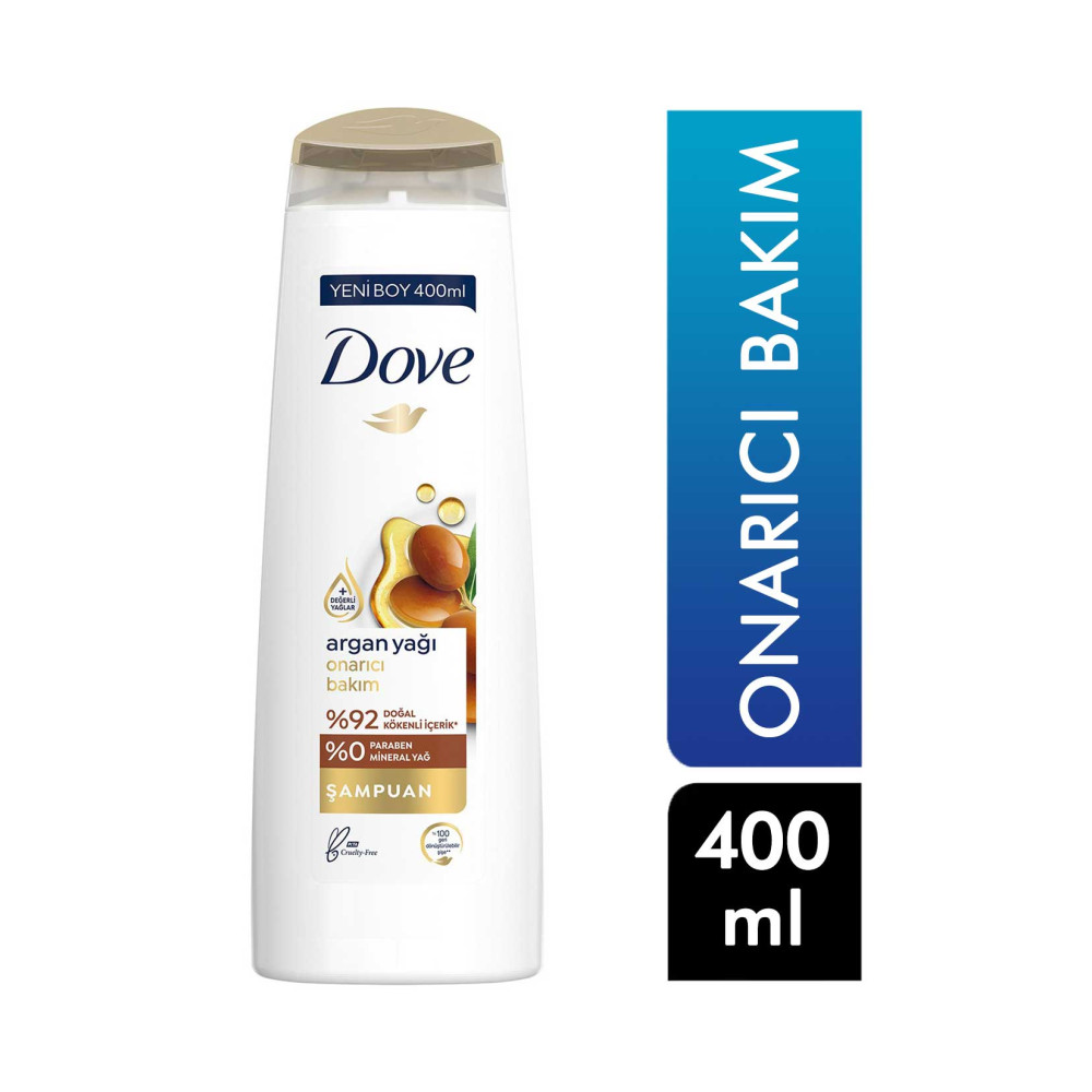Dove Şampuan 400 ml Onarıcı Bakım Argan Yağı Şampuan ve Saç Kremi Fiyatı