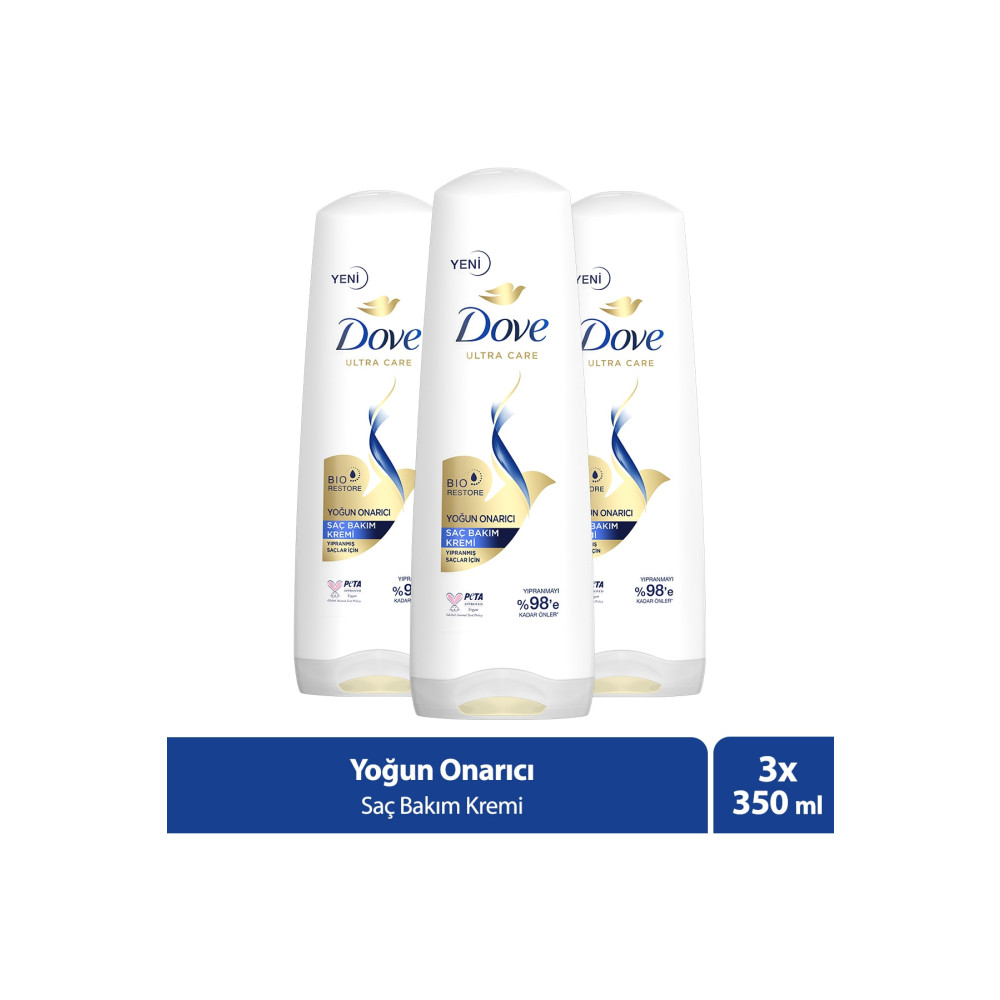 Dove Ultra Care Saç Bakım Kremi Yoğun Onarıcı Yıpranmış Saçlar Için 350 Ml X3 Şampuan ve Saç Kremi Fiyatı