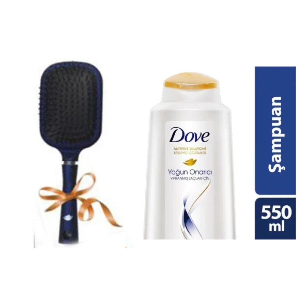 Dove Yoğun Onarıcı Şampuan 550 Ml - Nemlendirici + Fırça Hediyeli Şampuan ve Saç Kremi Fiyatı