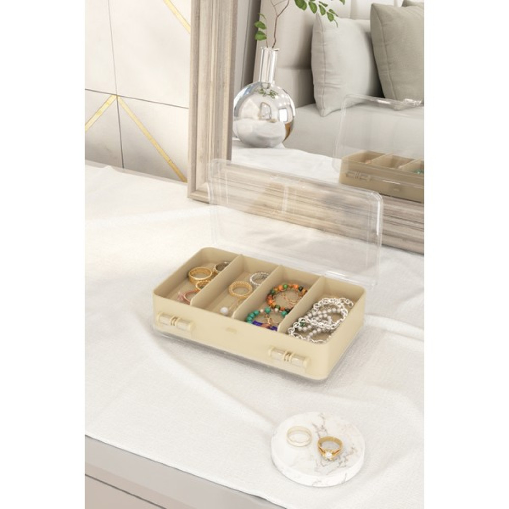 Dovi Home Hope Makyaj ve Kozmetik Düzenleyici Organizer - Bej Makyaj Fırça ve Aksesuarları Fiyatı
