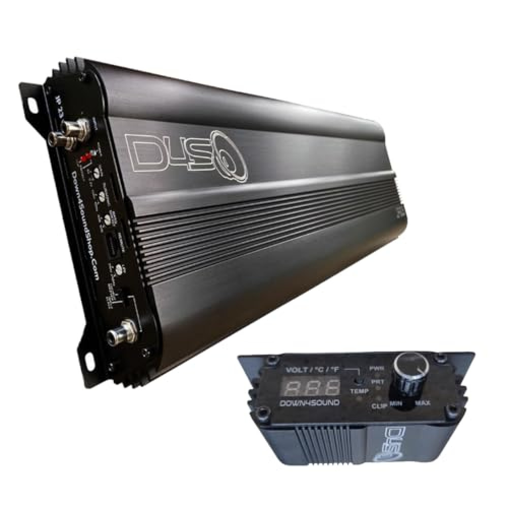 Down4Sound JP 23 V1.5 - Black - Monoblock Amplifier - 2300W RMS, 1-Ohm Stable, Linkable for Car Audio Systems, High-Performance Bass Amplifier for 2000W Subwoofer Setup Car Amplifiers Fiyatı