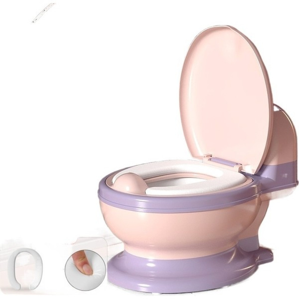 Downerer Çocuk Tuvaleti Bebek Yastığı Küçük Tuvalet Erkek ve Dişi Bebek Tuvaleti Bebek Tuvaleti (Yurt Dışından) - Açık Pembe Klozet Adaptörü Fiyatı