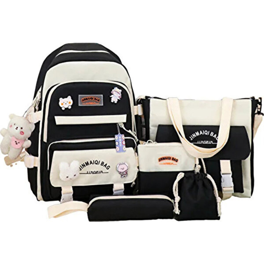 Downstairs Convenience Store Estetik Sevimli Sırt Çantası Okul Malzemeleri 5 Adet Set Sevimli Kawaii Sırt Çantası Genç Kızlar Için Sırt Çantası Sev... Okul Çantası Fiyatı