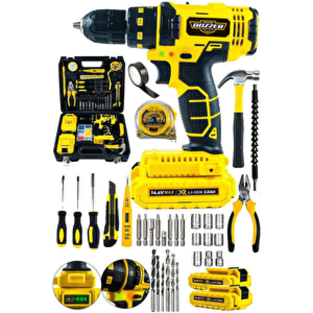 Dozzer 14.4 V 2ah Darbeli 100 Parça Setli Li-on Çift Akülü Çelik Şanzuman Şarjlı Akülü Vidalama Matkap Akülü Vidalama Makinesi Fiyatı