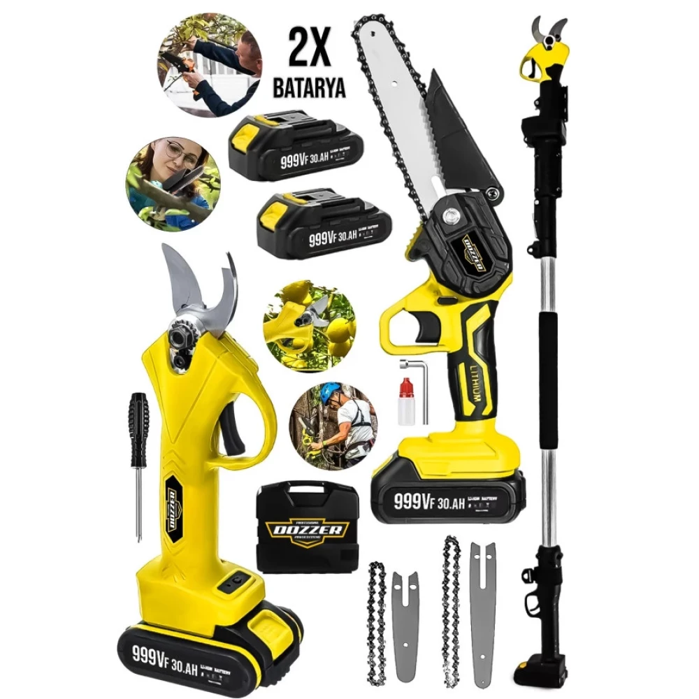 Dozzer Alman Garten Serii 999Vf 3Mt Teleskopik Dal Kesme Makasi & Budama Kesme Testere Makinesi Dal Budama Makineleri Fiyatı