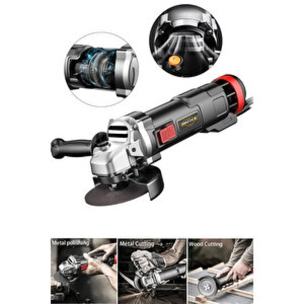 Dozzer Black Wolf Çelik Dişli 115 Mm Avuç İçi Taşlama Makinesi Metal Ahşap Spiral Makinesi Taşlama Makinesi Fiyatı