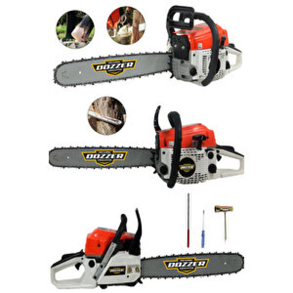 Dozzer Çift Egzozlu 2.1 Hp 52cc Ağaç Odun Dal Kesim Benzinli Ağaç Motoru Testereler Fiyatı