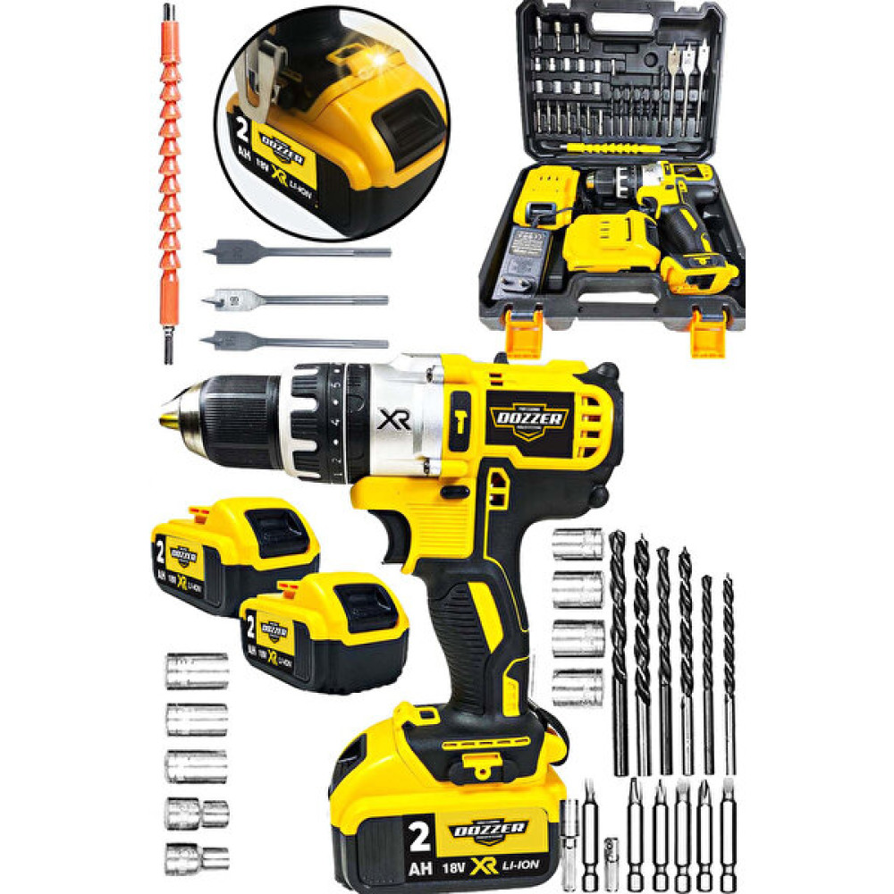 Dozzer G-XPro Seri XR 30 Parça 14.4 V 2 Ah Darbeli Titanium Sargılı Lion Akülü Turbo Şarjlı Vidalama Matkap Meyve Sıkacakları Fiyatı
