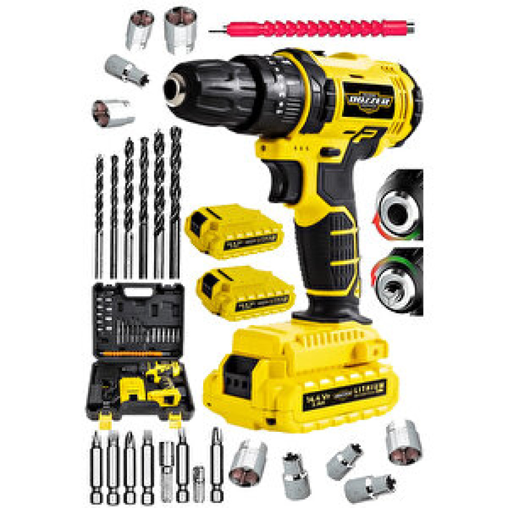 Dozzer Misclenn Serii 14.4 V Çift Akülü Vidalama Matkap + 24 Pcs Set Hediyeli Akülü Vidalama Makinesi Fiyatı