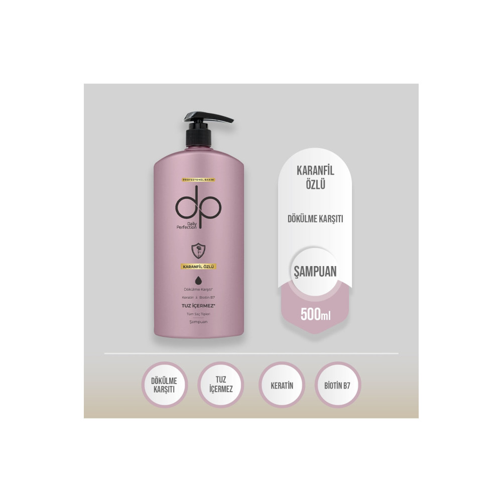 dp Daily Perfection Karanfil Özlü 500 Ml Tuzsuz Şampuan Şampuan ve Saç Kremi Fiyatı