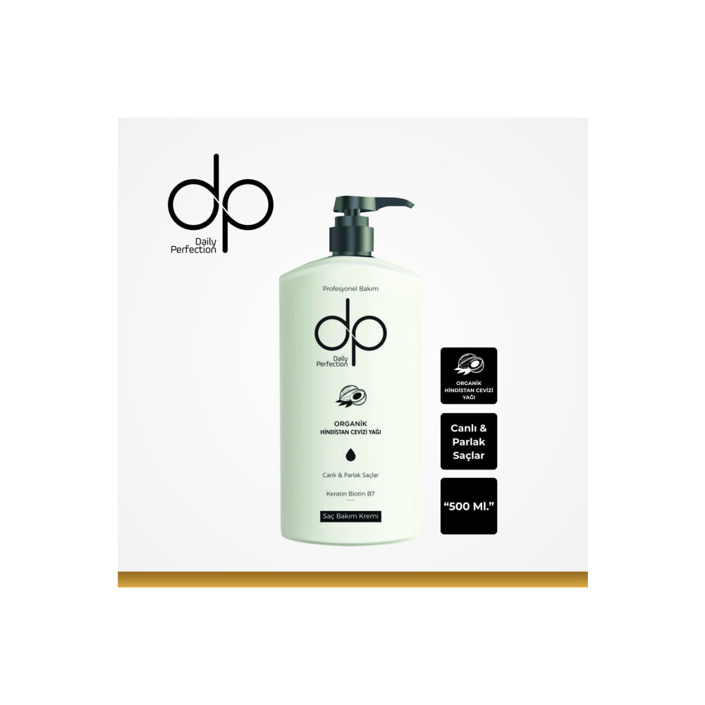 dp Daily Perfection Organik Hindistan Cevizi Yağı Profesyonel Saç Bakım Kremi 500 ml Şampuan ve Saç Kremi Fiyatı