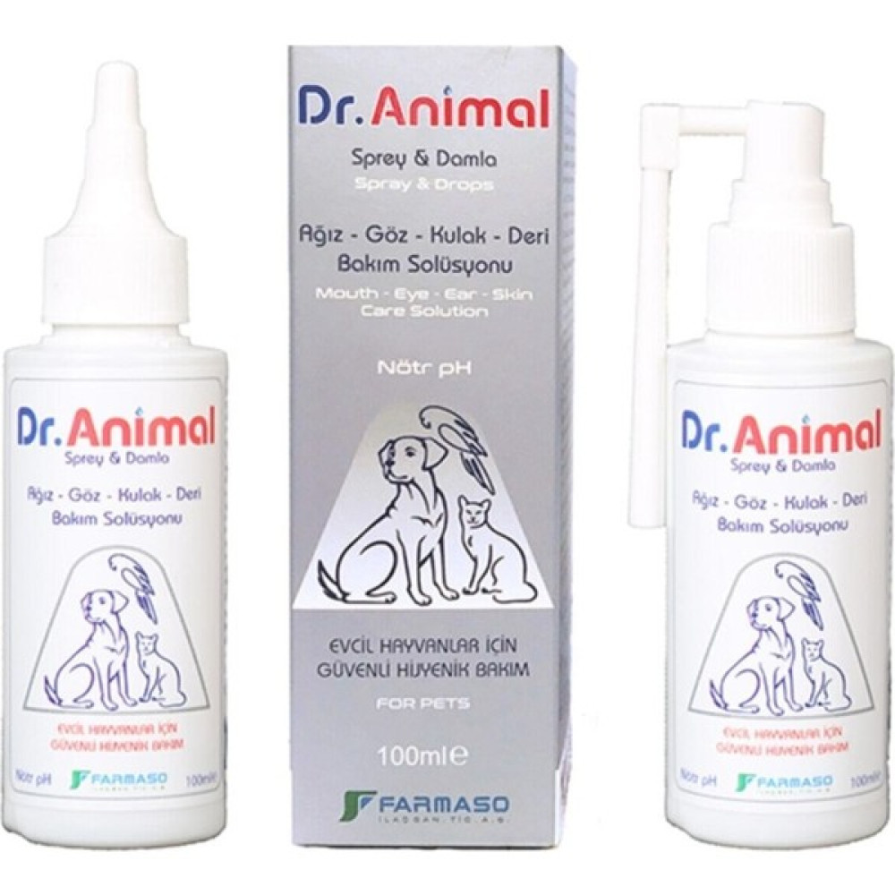 Dr. Animal Health Yara ve Bakım Solüsyonu - 100 ml Evcil Hayvan Ürünleri Fiyatı