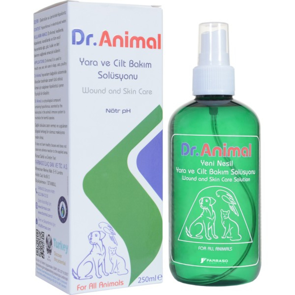 Dr. Animal Yara ve Cilt Bakım Solüsyonu 250 ml Evcil Hayvan Ürünleri Fiyatı