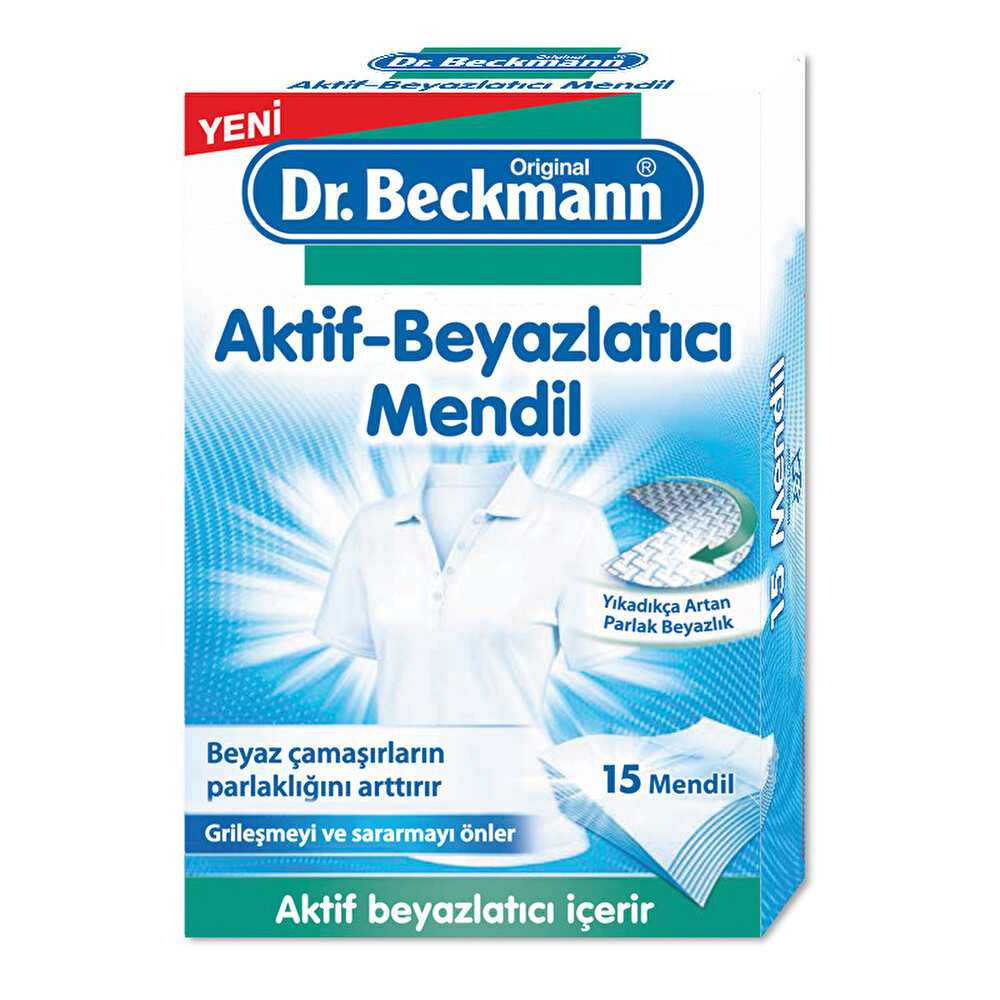 Dr. Beckmann Aktif Beyazlatıcı Mendil 15 Adet Çamaşır Makinesi Ürünleri Fiyatı