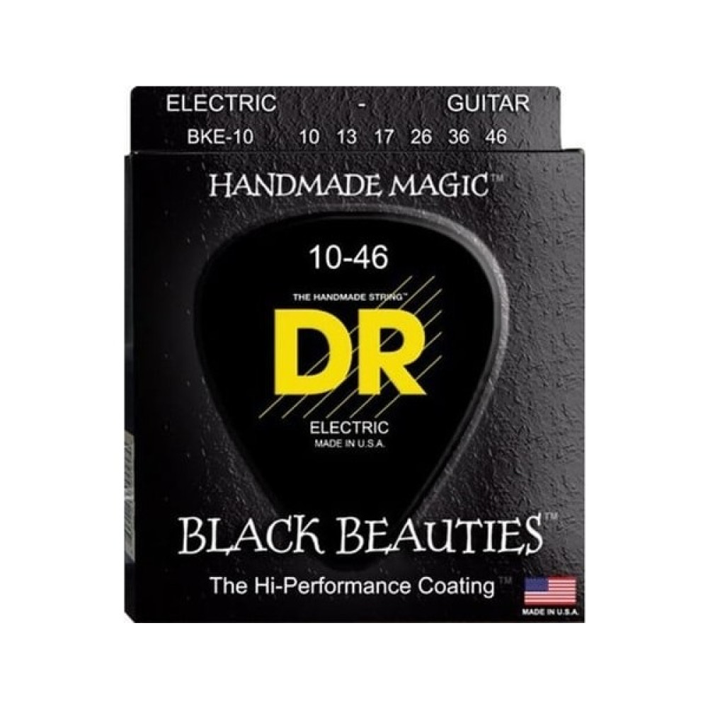 Dr Black Beauties Elektro Gitar 0,10 Siyah Takım Tel - XL - Metal Müzik Aleti Aksesuarları Fiyatı