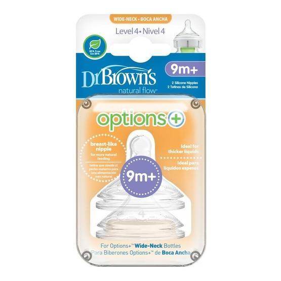 Dr Brown's 2 Li Geniş Ağız 4.Evre Silikon Biberon Emziği Biberon Emziği Fiyatı