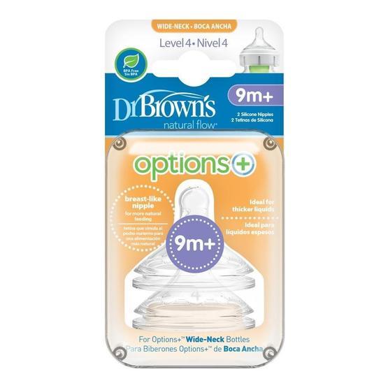 Dr Brown's 2 Li Geniş Ağız 4.Evre Silikon Biberon Emziği