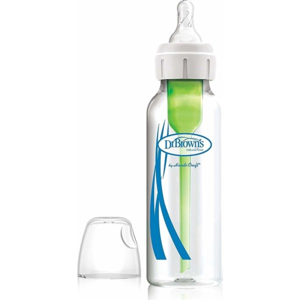 Dr Browns Dar Ağız Options + Antikolik Cam Biberon 250 ml - Şeffaf Biberon Fiyatı