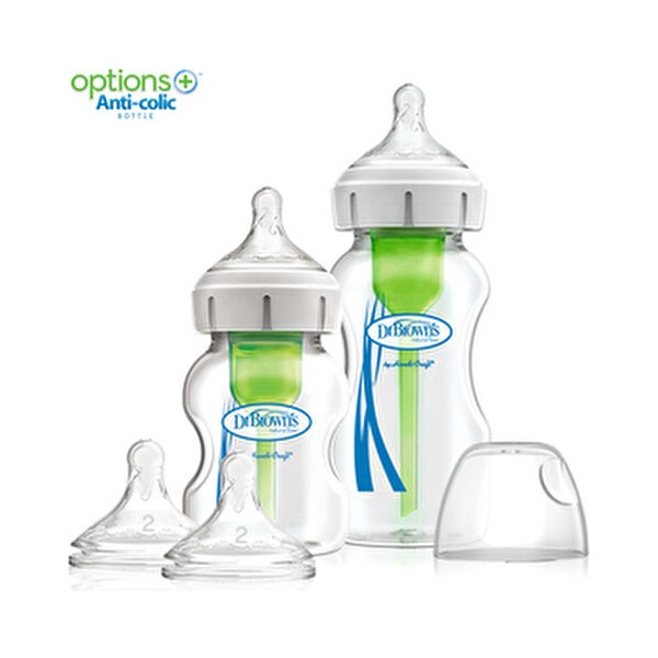 Dr. Brown's Geniş Ağız Cam Biberon ve 2.seviye Y Kesim Emzik Hediyeli Seti 9 Ay ve Üstü İçin - 150 ml - Şeffaf Biberon Fiyatı