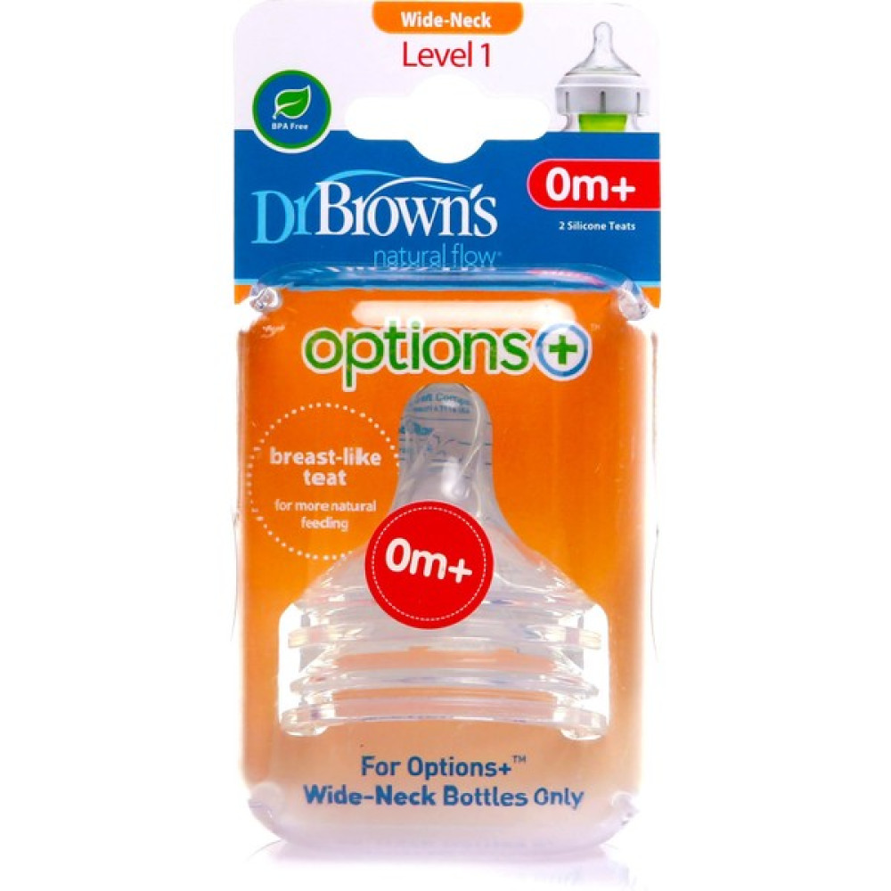 Dr Browns Geniş Ağız Options+ Biberon Emziği 0AY+ Biberon Emziği Fiyatı