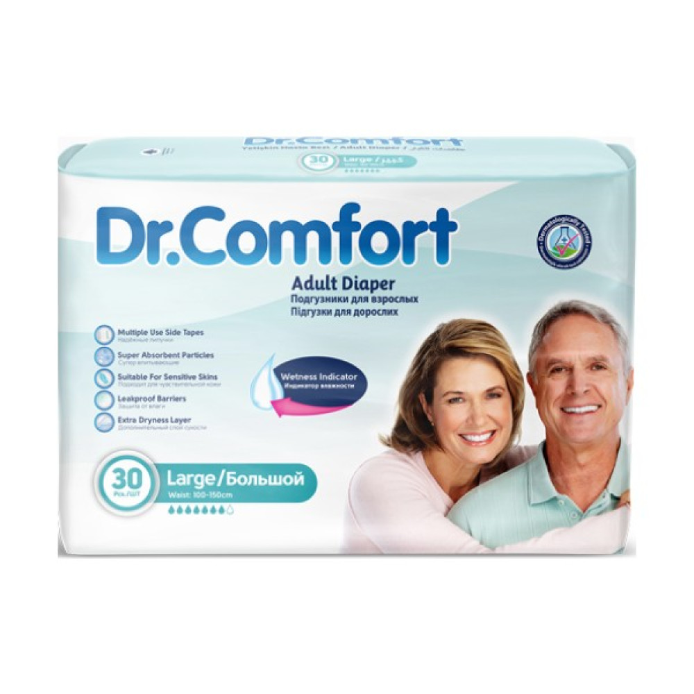 Dr. Comfort Bel Bantlı Hasta Bezi L Beden 30 Adet Hasta Bezleri ve Temizliği Fiyatı
