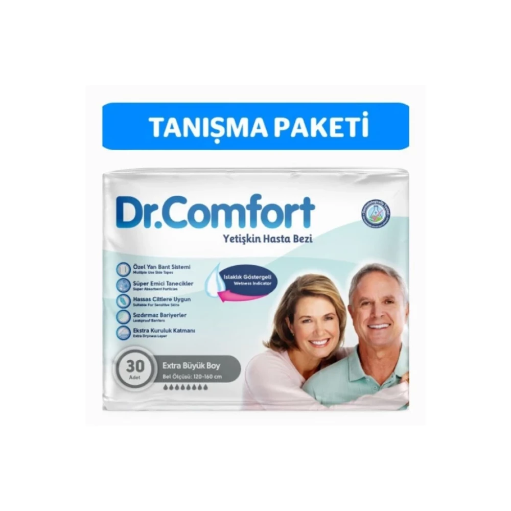 Dr. Comfort Emici Baglama Tekstil Hasta Bezi Xlarge 30'Lu Hasta Bezleri ve Temizliği Fiyatı