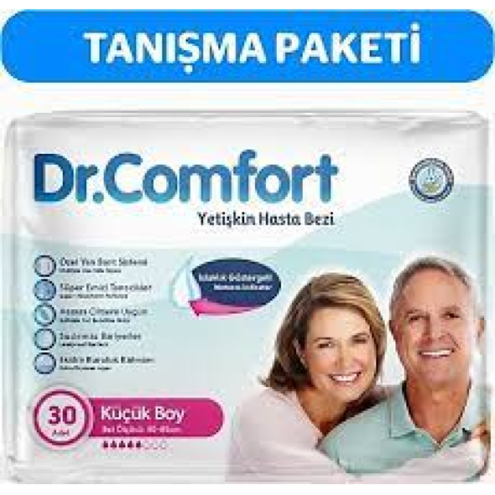 Dr. Comfort Yetiskin Belbantli Hasta Bezi Small 30'Lu Hasta Bezleri ve Temizliği Fiyatı
