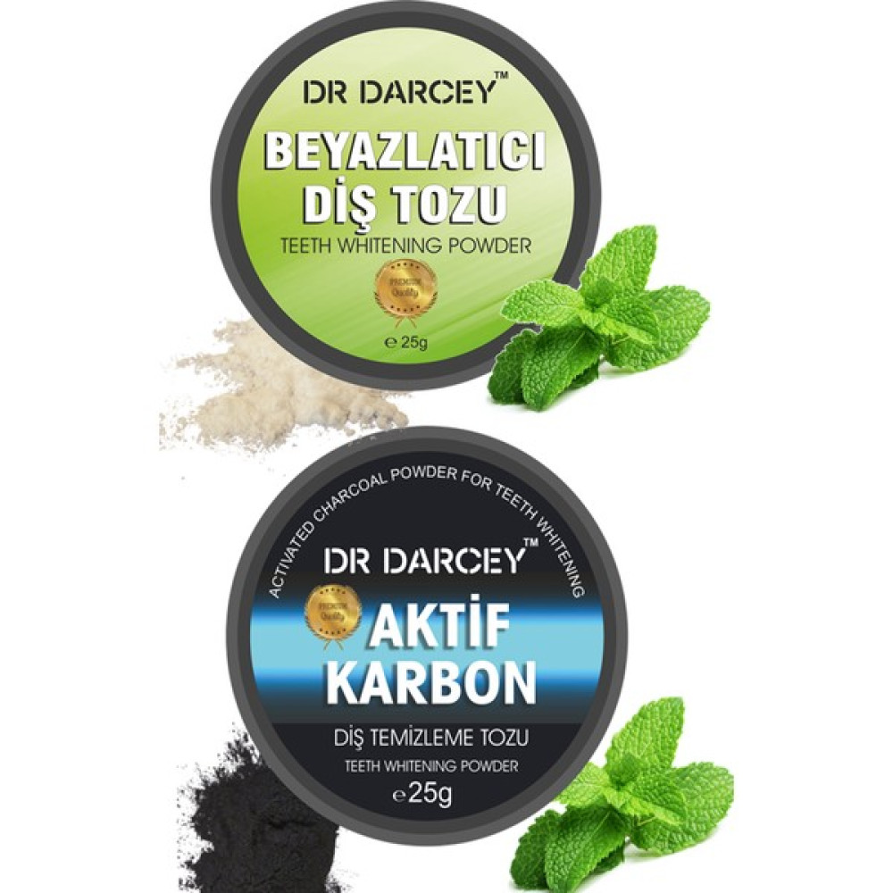 Dr Darcey Aktif Karbon Diş Temizleme Tozu 25 G & Diş Beyazlatma Tozu 25 G Diş Beyazlatıcılar Fiyatı