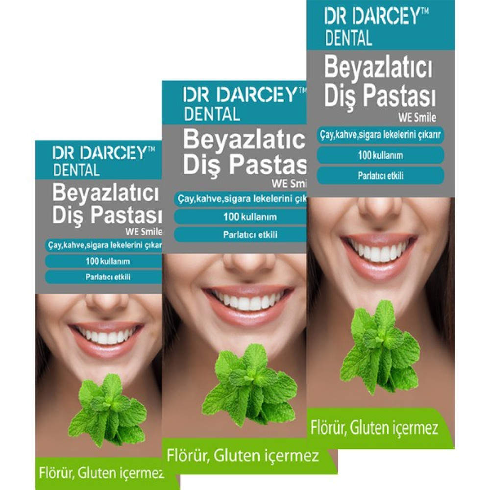 Dr Darcey Büyük Boy Beyazlatıcı Diş Pastası 3 Adet x 50 gr Diş Beyazlatıcılar Fiyatı