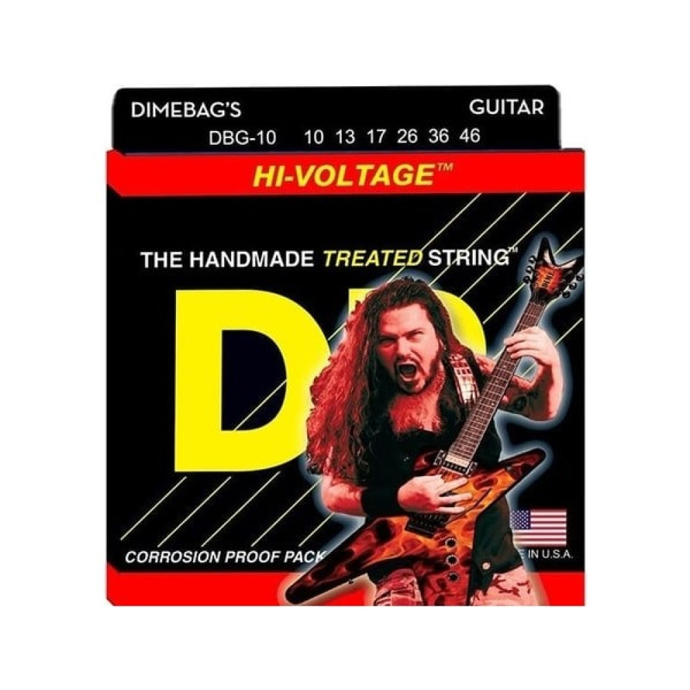 Dr Dimebag Hi Voltage Elektro Gitar 0,10 Takım Tel - XL - Metal Müzik Aleti Aksesuarları Fiyatı