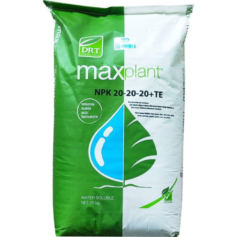 DR Doktor Tarsa Maxplant 20-20-20+Te 25KG Npk Gübresi Harmanlanmış Gübre Fiyatı