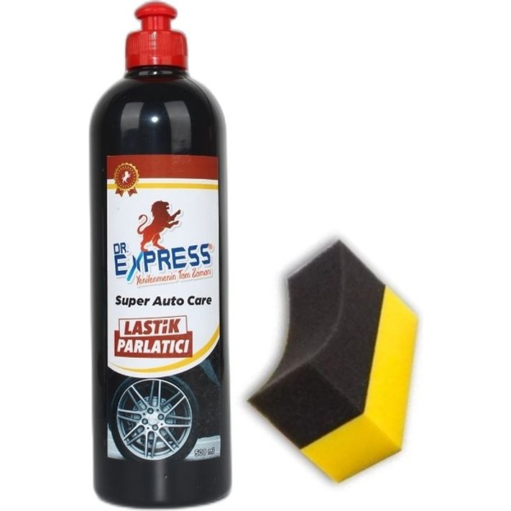 Dr. Express Oto Lastik Parlatıcı Jel + Uygulama Süngeri Islak Görünüm Yenileyici Jel Lastikler Fiyatı