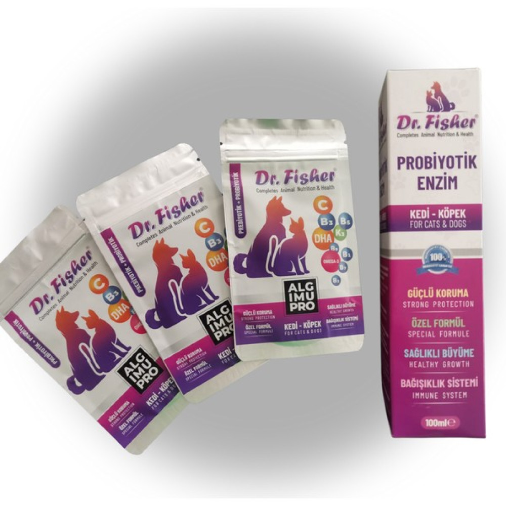 \Dr. Fisher Alg Imu Pro&pet Pro (Kedi) (Güçlü Omega3 Probiyotik Desteği& Enzimler Güçlü Bağışıklık 45 gr Toz + 100 ml Sprey - SAĞLIKLI KEDİLER İYİ PATİLER \ Evcil Hayvan Ürünleri Fiyatı