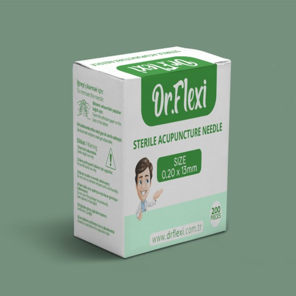 Dr. Flexi Akupunktur İğnesi - Kuru İğne 0.20 x 13 mm Steril 200'lü Masaj Cihazları Fiyatı
