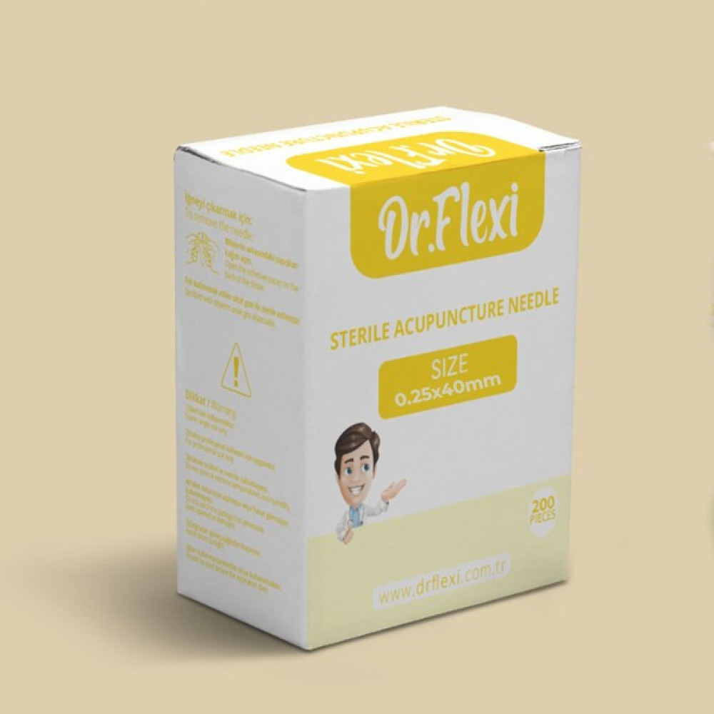 Dr. Flexi Akupunktur İğnesi - Kuru İğne 0.25 x 40 mm Steril 200'lü Masaj Cihazları Fiyatı