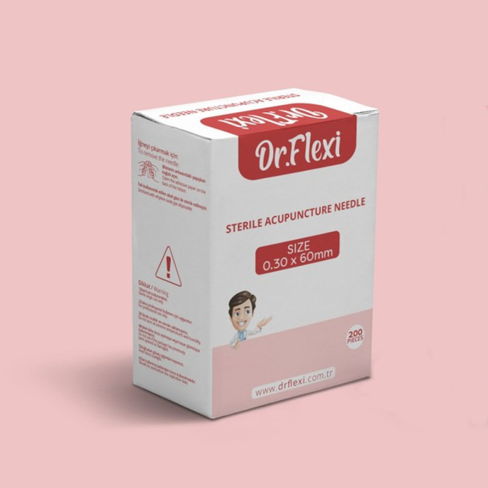 Dr. Flexi Akupunktur İğnesi - Kuru İğne - 0.30 x 60 mm Steril 200'lü Masaj Cihazları Fiyatı