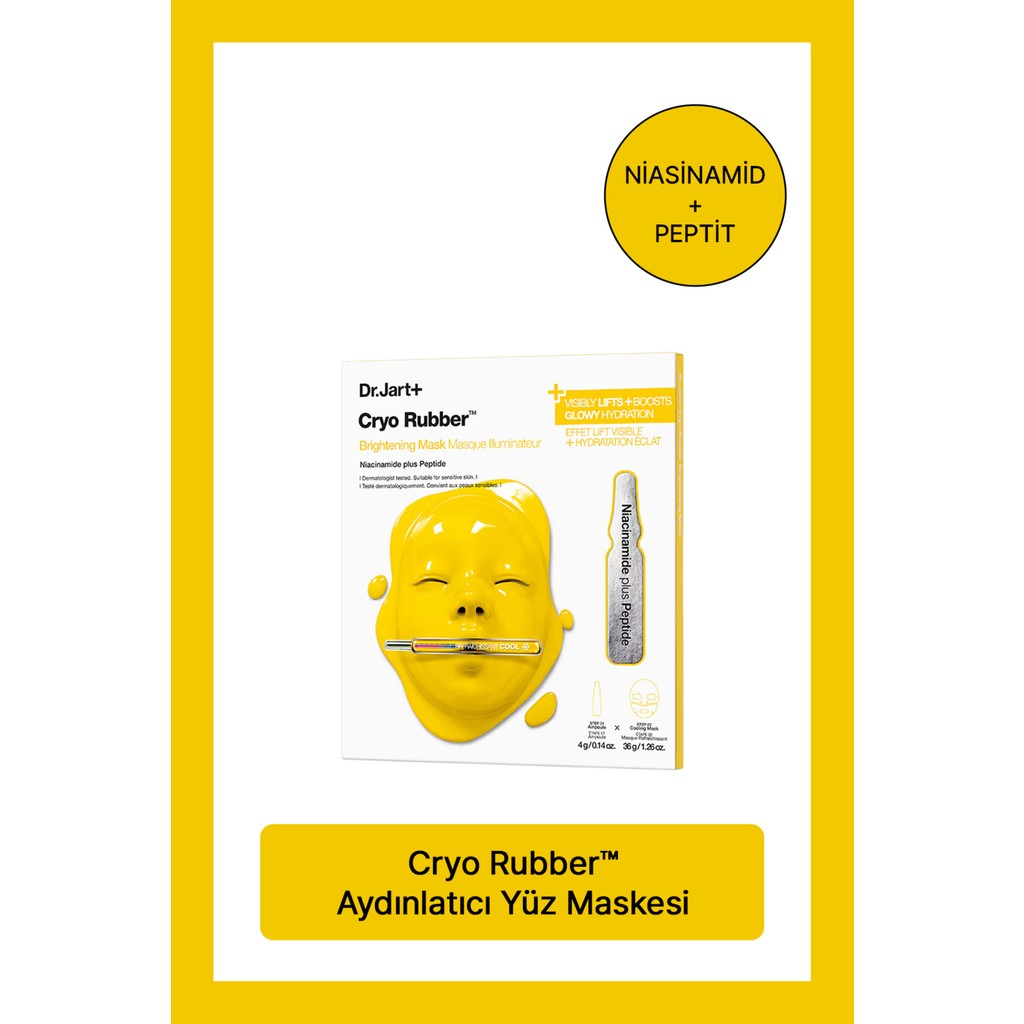 Dr. Jart+ Cryo Rubber Aydınlatıcı Maske 40GM 1.4OZ Niasinamid ile Cilt Sıcaklığını Düşüren Etkili Bakım SSD / Solid State Drive Fiyatı