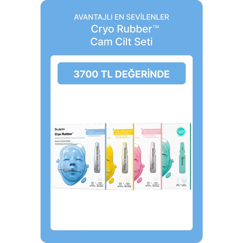 Dr. Jart+ Cryo Rubber Cam Cilt Seti | 4 Adet Maske Maskeler Fiyatı